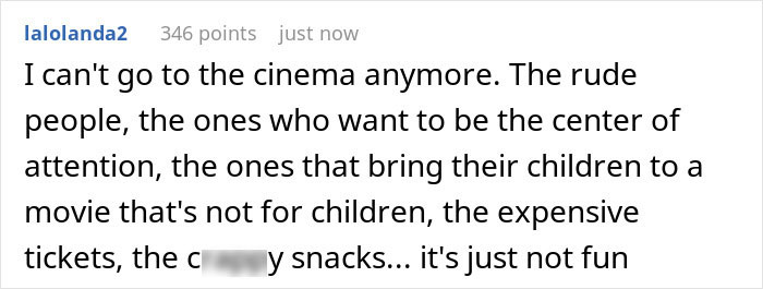 “Went To Cinema, Got Called ‘Negative’ For Asking 3 People To Stop Talking And Using Their Phones” “Went To Cinema, Got Called ‘Negative’ For Asking 3 People To Stop Talking And Using Their Phones”