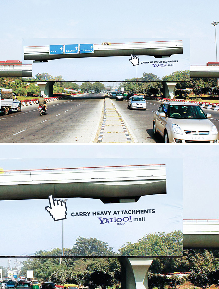 "Carry Heavy Attachments" Yahoo Mail, 2012