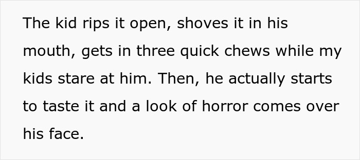 Mom Demands Stranger Share Her Candy With Her Kid, Regrets It After The Kid's Face Goes Red