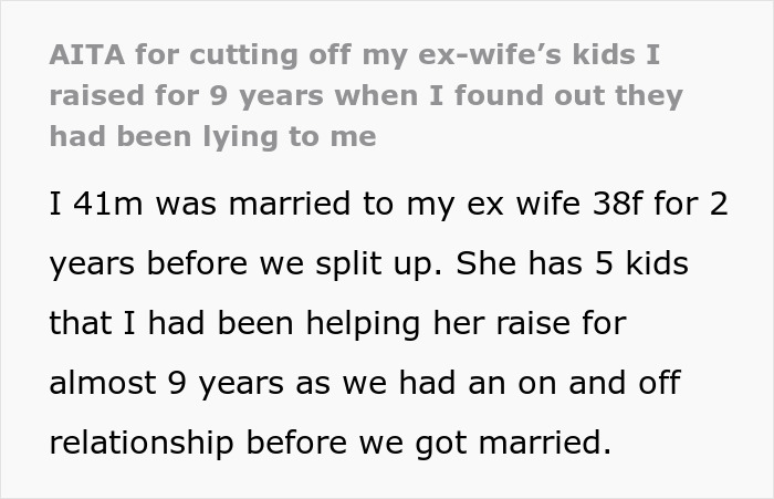 Guy Dumps 5 Kids And Their Mom To Focus On Himself After Finding Out They Were Hiding Her Affairs