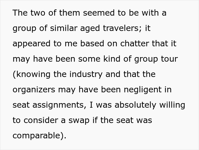 Plane Passenger Is Shut Down By Woman Who Wouldn’t Switch Seats With Him On An 11-Hour Flight Plane Passenger Is Shut Down By Woman Who Wouldn’t Switch Seats With Him On An 11-Hour Flight