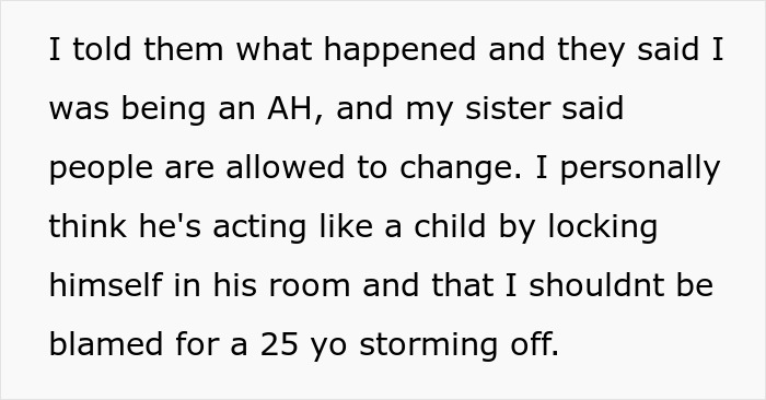 Text from a story about sibling drama over a brother's "Loyalty" tattoo. Text from a story about sibling drama over a brother's "Loyalty" tattoo.