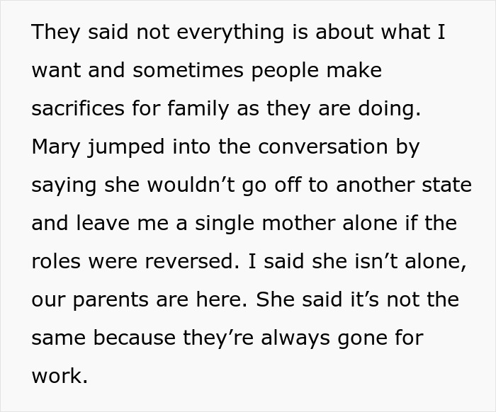 Family Expects This Woman To Delay College To Help With Her Sister's Baby