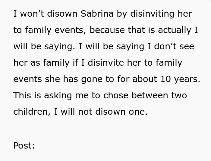 &ldquo;AITA For Telling My Son&rsquo;s Wife That His Ex Is In The Family And Has Been Here Longer Than She Has&rdquo;