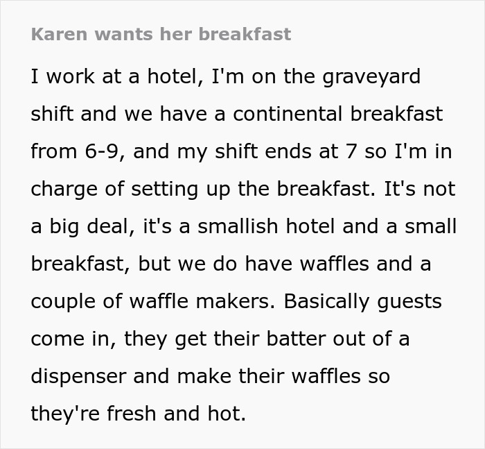 Karen Can&rsquo;t Wait 4 Minutes For Breakfast And Yells At Hotel Staff, They Take Petty Revenge