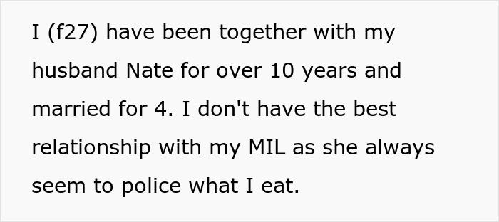 In-Laws Turn Passive Aggressive After DIL Refuses To Give In To MIL&rsquo;s Policing Of Her Eating Habits 