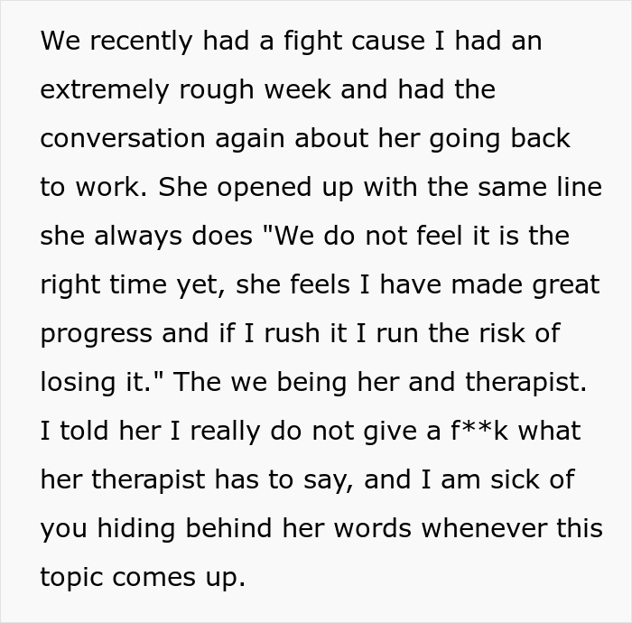 Exhausted Husband Working 84-Hour Weeks Considers Divorce After Wife Won&rsquo;t Go Back To Work