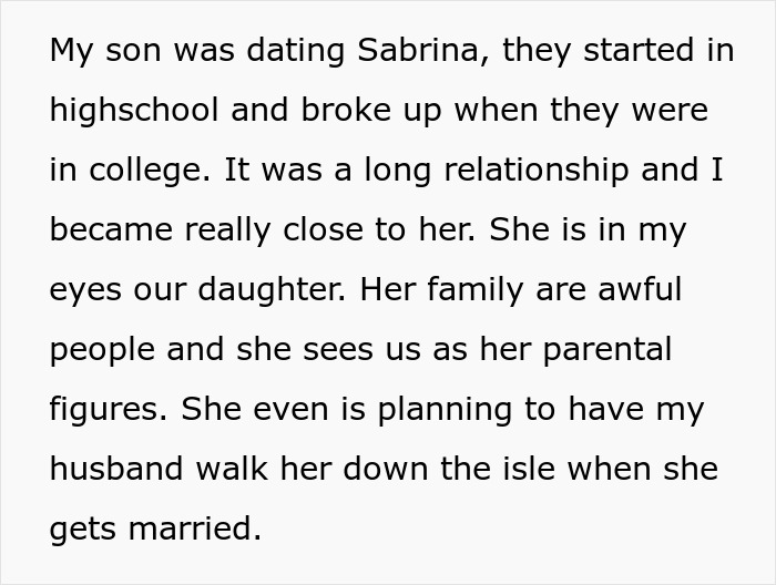 &ldquo;AITA For Telling My Son&rsquo;s Wife That His Ex Is In The Family And Has Been Here Longer Than She Has&rdquo;