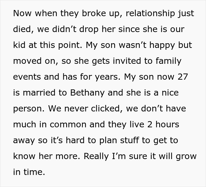 &ldquo;AITA For Telling My Son&rsquo;s Wife That His Ex Is In The Family And Has Been Here Longer Than She Has&rdquo;
