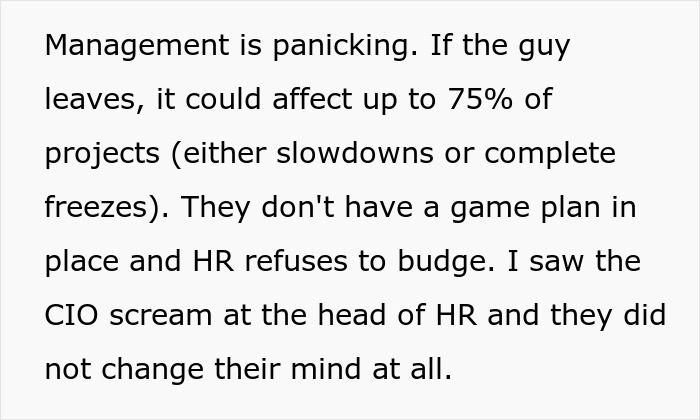 Company In Panic Mode After HR Step In To Stop Critical Worker&rsquo;s 8% Raise, So He Quits