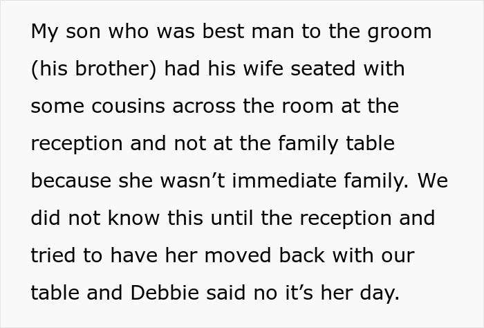 Man Calls Out DIL For Being A Bridezilla And Explains That’s The Reason His Family Excluded Her Man Calls Out DIL For Being A Bridezilla And Explains That’s The Reason His Family Excluded Her