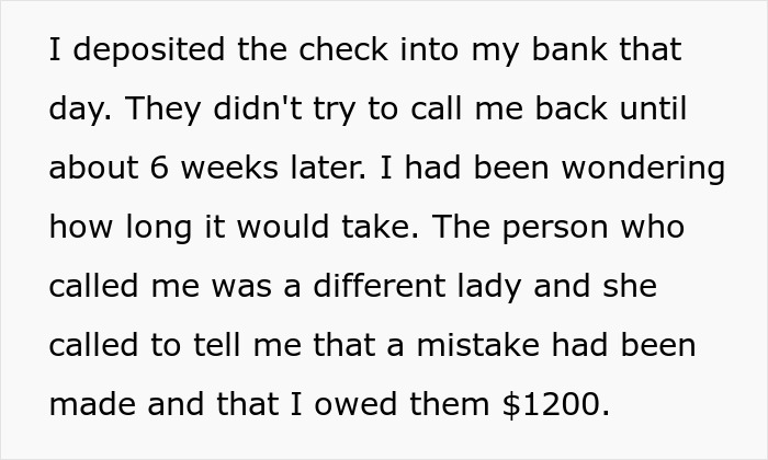 Woman Is Asked To Return $1.2k Refund, She Reminds Them How They Yelled At Her To Keep It Woman Is Asked To Return $1.2k Refund, She Reminds Them How They Yelled At Her To Keep It