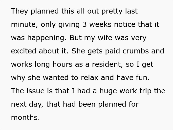 Husband Tells Wife They Need To Leave The Party To Catch A Flight But Gets Ignored, Leaves Alone