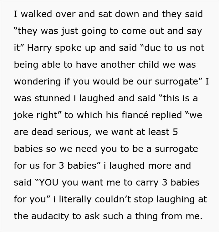 Woman Bursts Into Laughter After Cheating Ex And His Fianc&eacute;e Ask Her To Carry Their Child