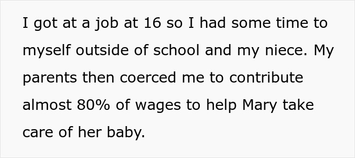 Family Expects This Woman To Delay College To Help With Her Sister's Baby