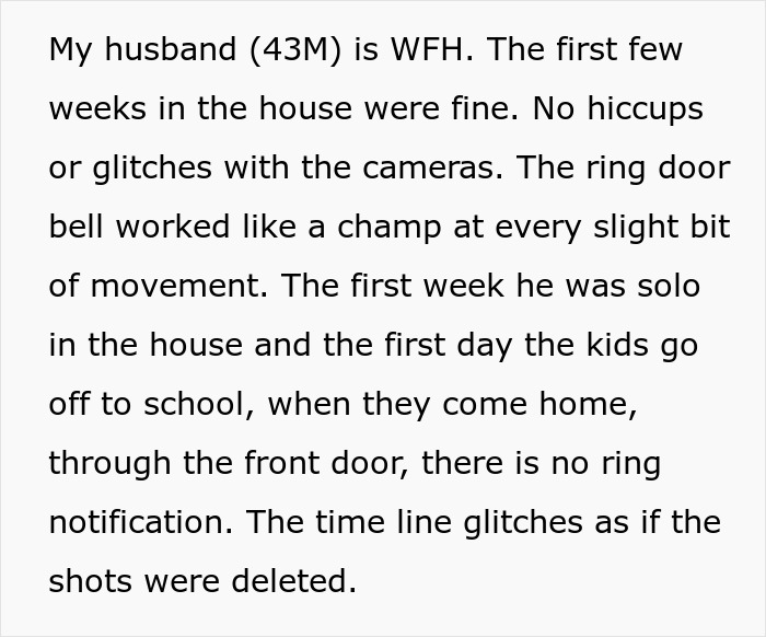 Woman Gets Suspicious After Noticing Cameras Are Glitching Only When Husband&rsquo;s Home Alone