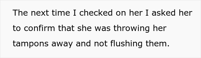 Dad Asks 19YO To Stop Flushing Tampons Down The Toilet Due To Possible Plumbing Issues, Drama Ensues Dad Asks 19YO To Stop Flushing Tampons Down The Toilet Due To Possible Plumbing Issues, Drama Ensues