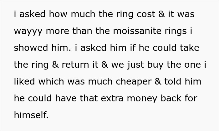 Guy Listens To His Mom’s Advice When Getting Proposal Ring, Instead Of Fiancée’s Detailed Requests Guy Listens To His Mom’s Advice When Getting Proposal Ring, Instead Of Fiancée’s Detailed Requests