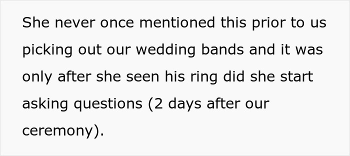 Mom Buys Her Son A Backup Wedding Band 3 Months After Wedding, Wife Is Baffled And Vents Online