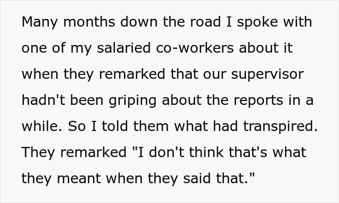 Guy Passes On Supervisor&rsquo;s Exact Words To HR Regarding Time Reports, HR Takes It Literally
