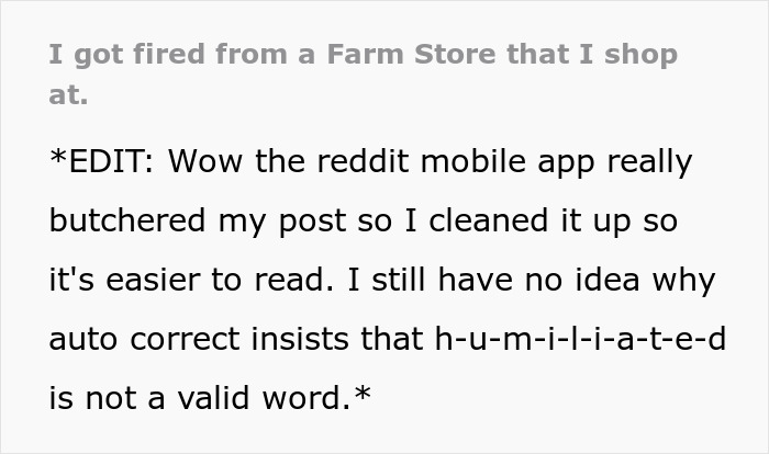 Karen Feels Humiliated Because A Customer Who She Mistook For An Employee Refused To Apologize
