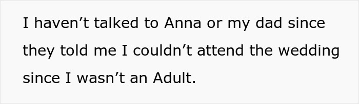 Teen Called A &ldquo;Selfish Brat&rdquo; For Exposing Why Dad And Stepmom Excluded Her From Wedding