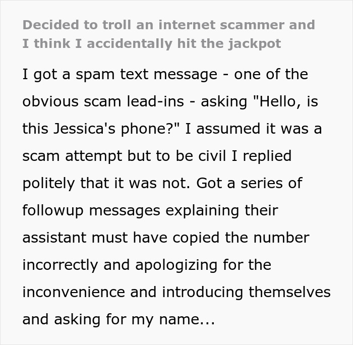 &ldquo;Decided To Troll An Internet Scammer And I Think I Accidentally Hit The Jackpot&rdquo;