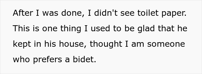 Text discusses toilet paper and hygiene preferences involving a woman's boyfriend.