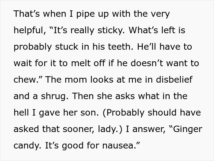 Mom Demands Stranger Share Her Candy With Her Kid, Regrets It After The Kid's Face Goes Red