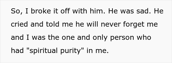 Quote about ending a relationship due to boyfriend's hygiene issues.