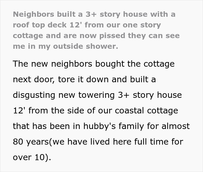 Entitled Family Builds Massive House, Are Now Upset About &ldquo;Accidentally&rdquo; Peeping On Neighbors