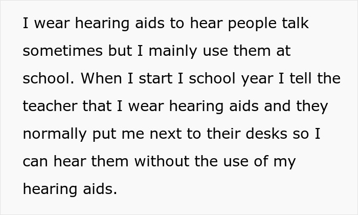 Woman Wonders If She&rsquo;s A Jerk For Using Her Hearing Aids To Make An Annoying Classmate Look Stupid