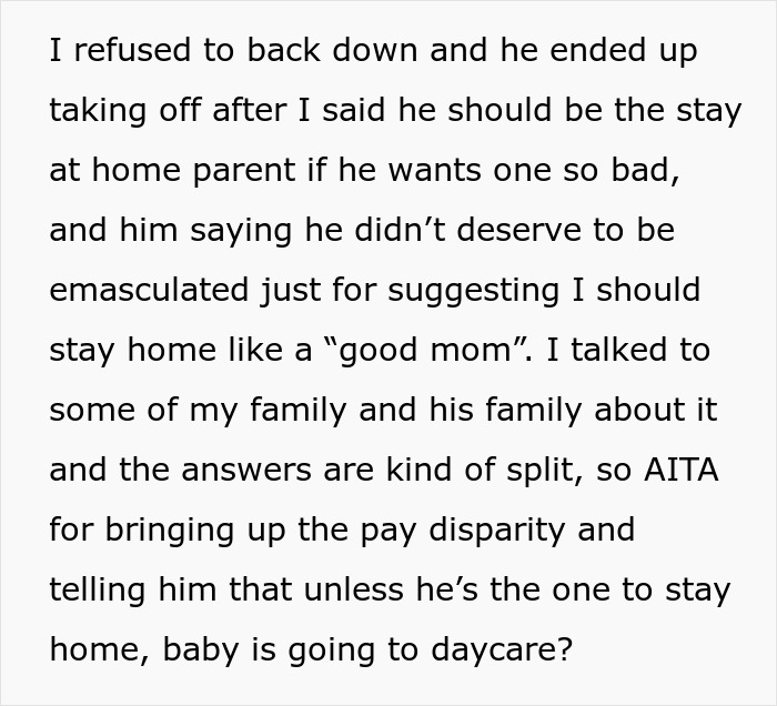 Pregnant Woman Gives Spouse A Wake-Up Call Over His Idea Of Her Being A Stay-At-Home Mom