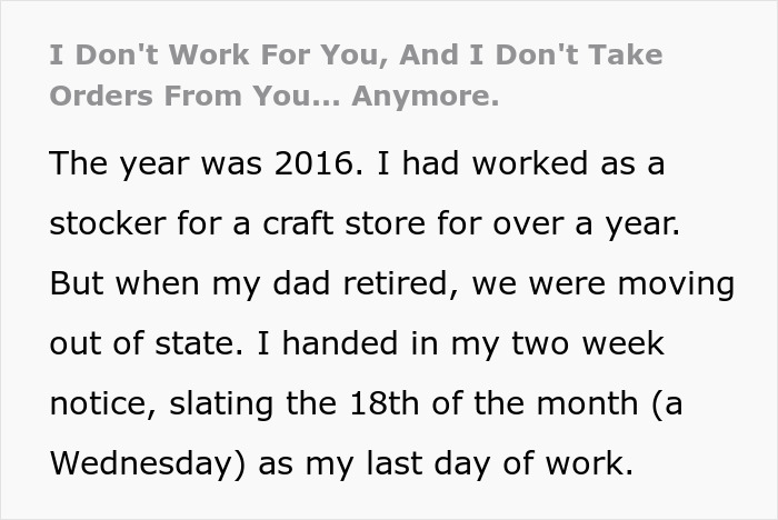 Manager Demands Ex-Employee Come Into Work, They Laugh In Her Face