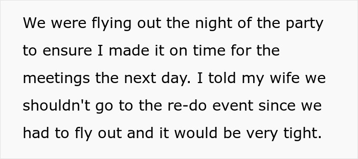 Husband Tells Wife They Need To Leave The Party To Catch A Flight But Gets Ignored, Leaves Alone
