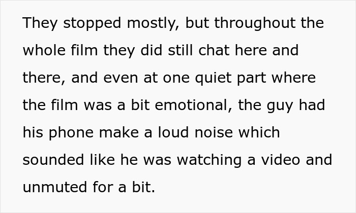 “Went To Cinema, Got Called ‘Negative’ For Asking 3 People To Stop Talking And Using Their Phones” “Went To Cinema, Got Called ‘Negative’ For Asking 3 People To Stop Talking And Using Their Phones”