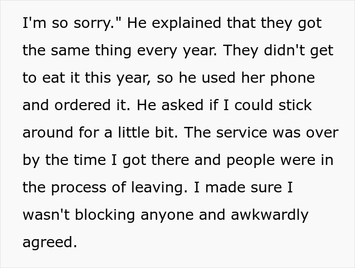 Internet Collectively In Tears After Driver Shares Touching Story Of Delivering Food To A Funeral Internet Collectively In Tears After Driver Shares Touching Story Of Delivering Food To A Funeral