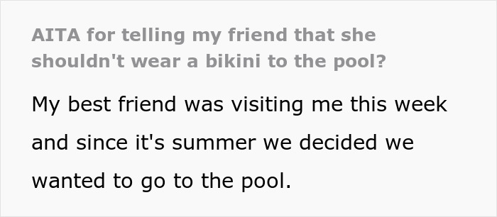 Woman Packs Her Bags And Leaves After Friend Tells Her What She Really Thinks About Her In A Bikini Woman Packs Her Bags And Leaves After Friend Tells Her What She Really Thinks About Her In A Bikini