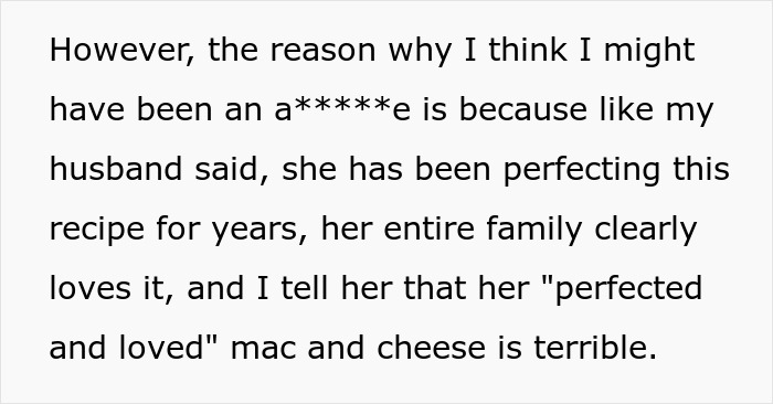 Woman At A Loss For Words After Daughter-In-Law Says She Simply Can&rsquo;t Eat Her Food At A Family Party