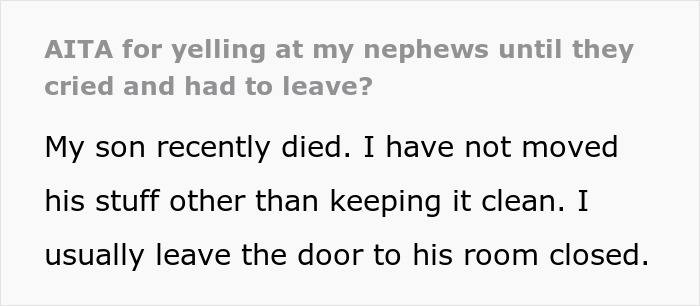 Mom Of 2 Freaks Out When Her SIL Makes Her Sons Cry For Disturbing Her Late Son&rsquo;s Room