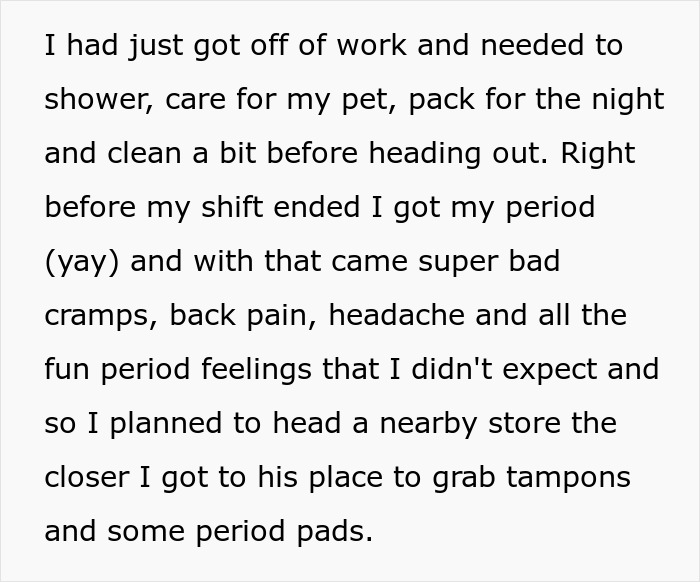 Man Refuses To Get Tampons For His Girlfriend, Gets What He Deserves