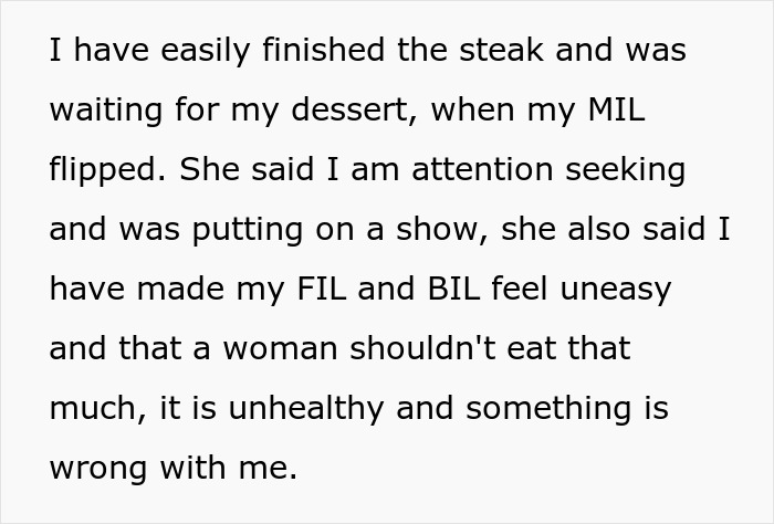 In-Laws Turn Passive Aggressive After DIL Refuses To Give In To MIL&rsquo;s Policing Of Her Eating Habits 