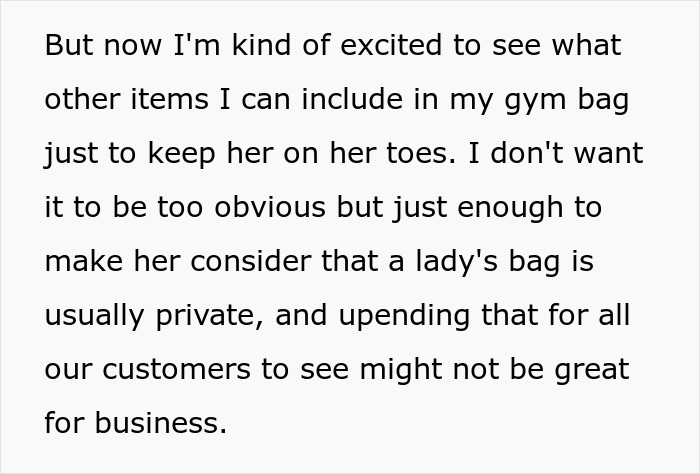 Woman Makes Sure The New Purse Check Rule At Work Makes Her Boss Very Uncomfortable