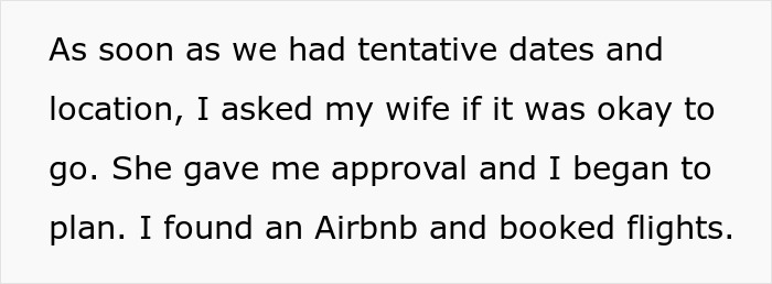 &ldquo;Am I The Jerk For Not Canceling A Boys Trip Upon My Wife&rsquo;s Request?&rdquo;