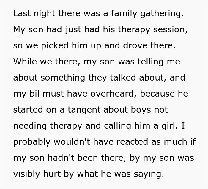Uncle Thinks His Nephew Is A “Girl” For Attending Therapy, Dad Destroys Him With Words Uncle Thinks His Nephew Is A “Girl” For Attending Therapy, Dad Destroys Him With Words