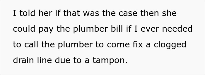 Dad Asks 19YO To Stop Flushing Tampons Down The Toilet Due To Possible Plumbing Issues, Drama Ensues Dad Asks 19YO To Stop Flushing Tampons Down The Toilet Due To Possible Plumbing Issues, Drama Ensues