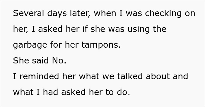 Dad Asks 19YO To Stop Flushing Tampons Down The Toilet Due To Possible Plumbing Issues, Drama Ensues Dad Asks 19YO To Stop Flushing Tampons Down The Toilet Due To Possible Plumbing Issues, Drama Ensues