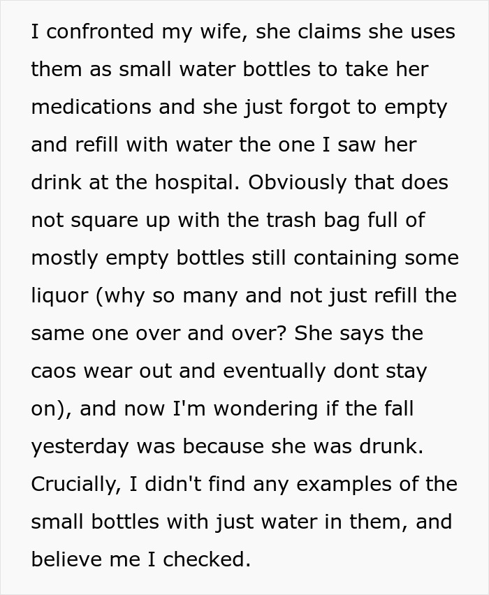 Man Asks For Advice After His Supposedly Sober Wife Turns Out To Be An Alcoholic