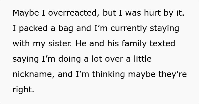 Husband Tries To Force His Wife To Accept A Nickname, She Packs Her Bags And Leaves