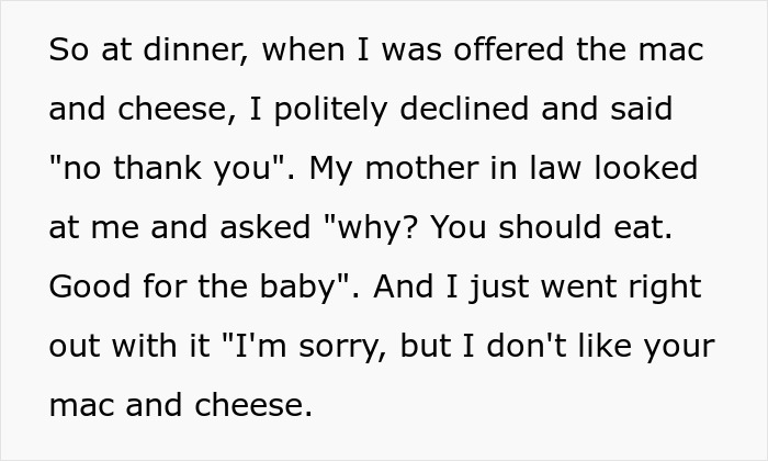 Woman At A Loss For Words After Daughter-In-Law Says She Simply Can&rsquo;t Eat Her Food At A Family Party